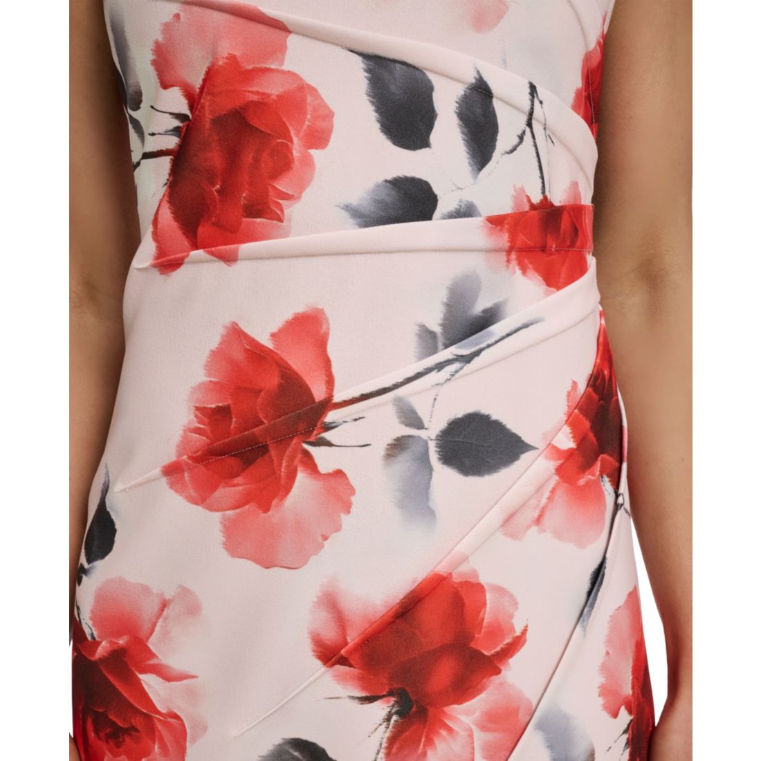 Calvin Klein Petite Sleeveless Floral Printed Dress