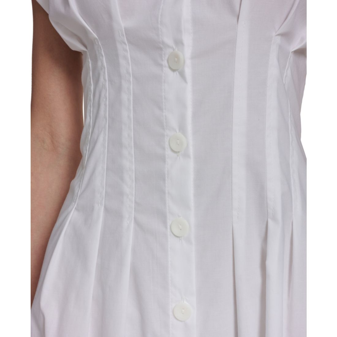 Calvin Klein Women's Button Down A-Line Midi Dress