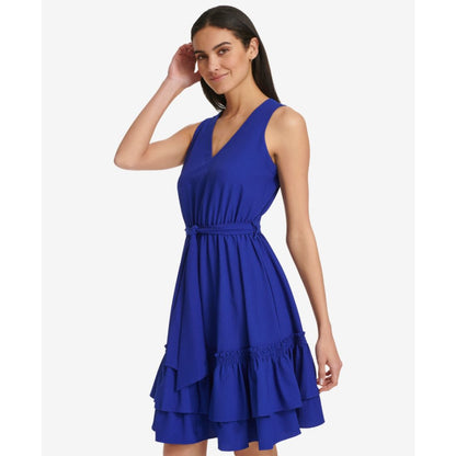 Calvin Klein Women's V-Neck Short Dress