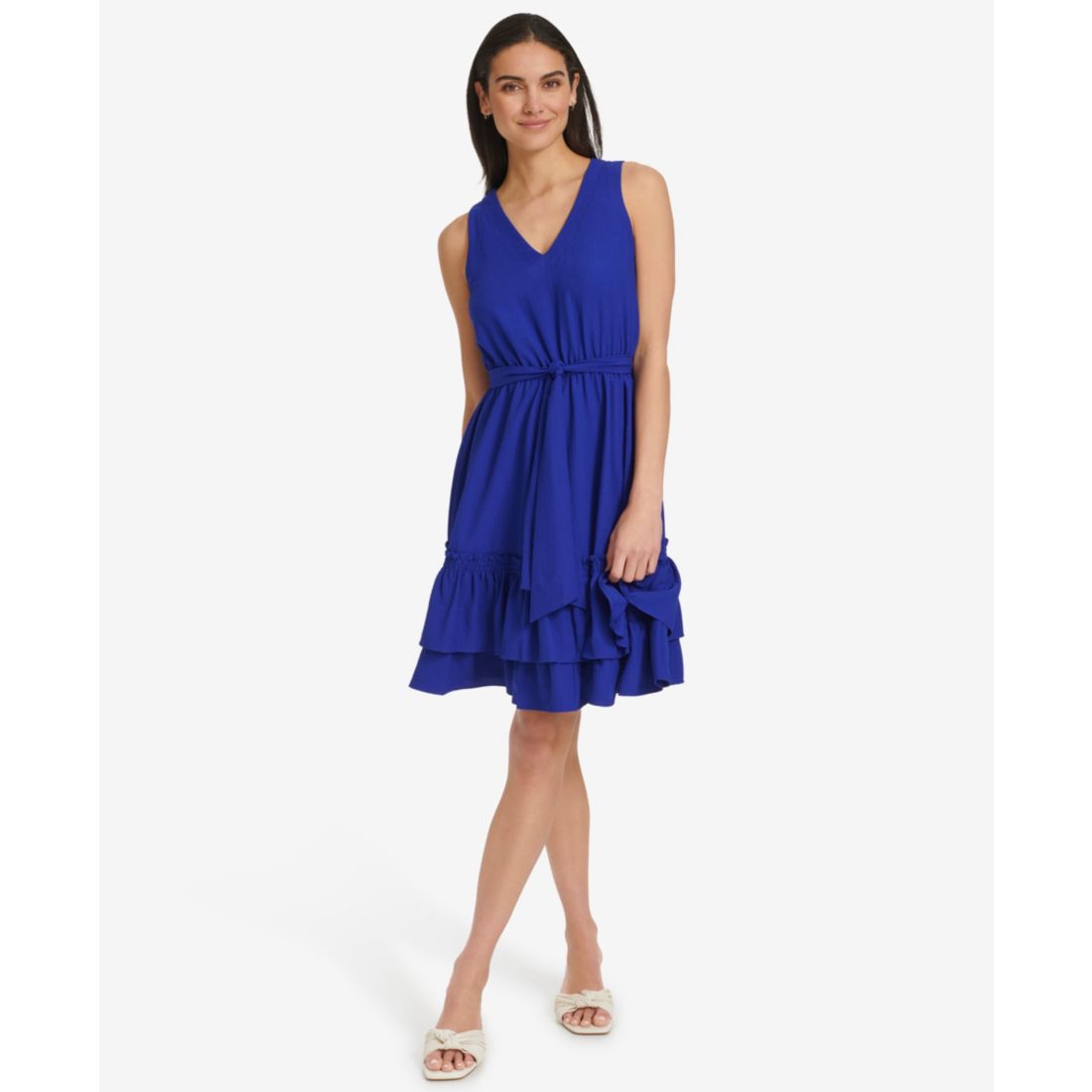 Calvin Klein Women's V-Neck Short Dress