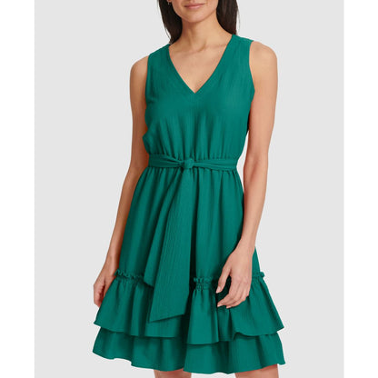 Calvin Klein Women's V-Neck Short Dress
