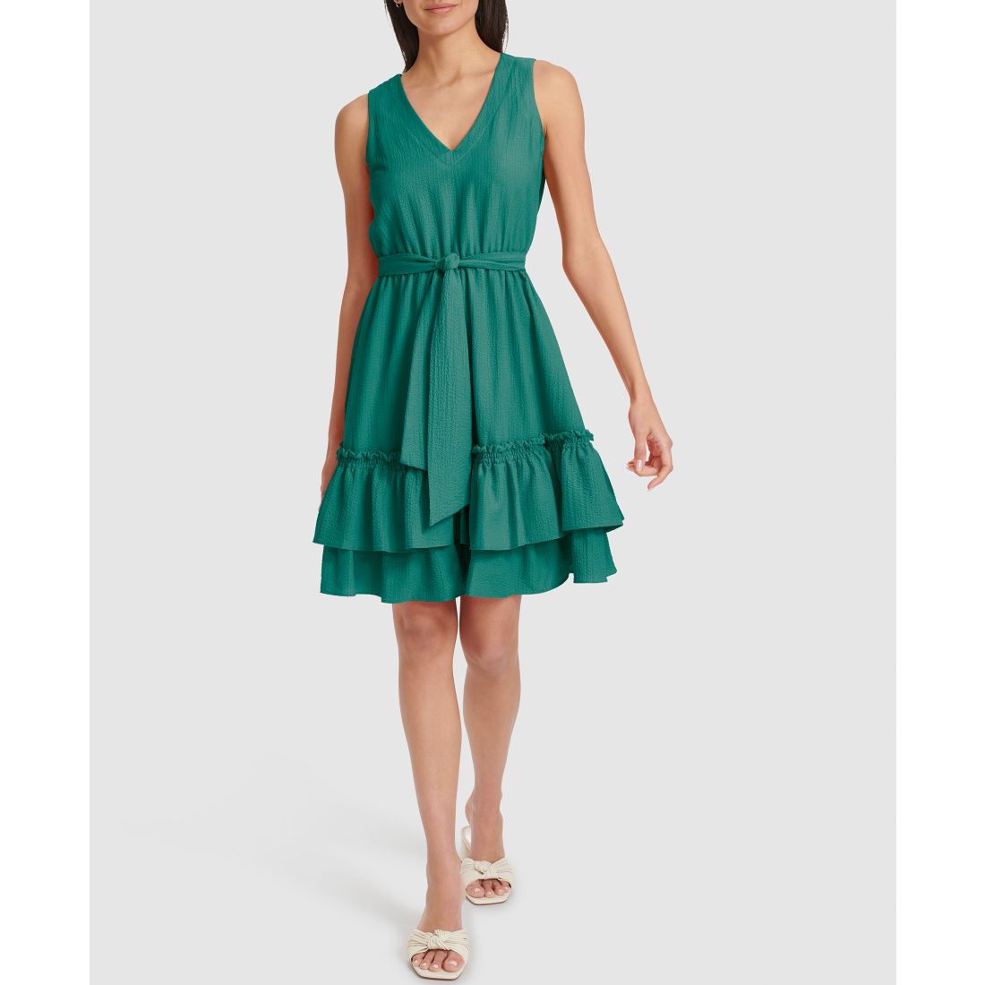 Calvin Klein Women's V-Neck Short Dress