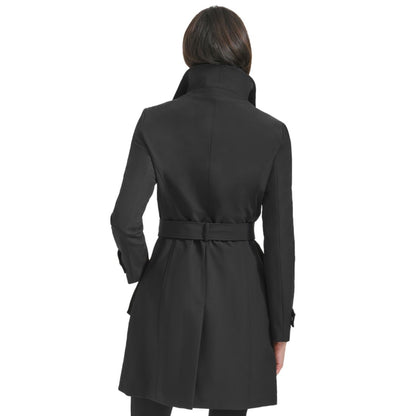 Calvin Klein Women's Long Sleeve Belted Wrap Coat