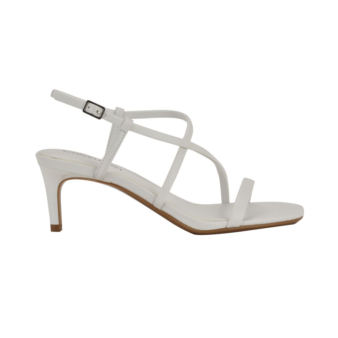 Calvin Klein Women's Ishaya Strappy Low Stiletto Sandals