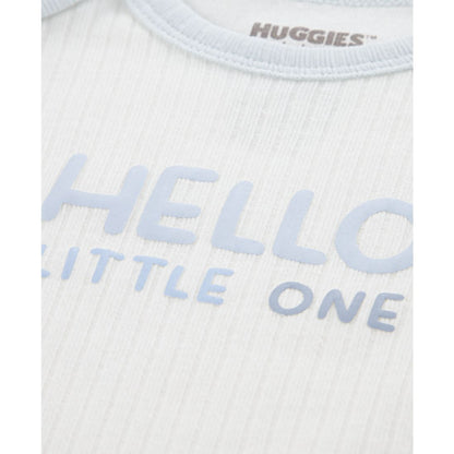 Huggies Baby Boy Short Sleeve Bodysuit, Cardigan and Pant, 3-Piece Set