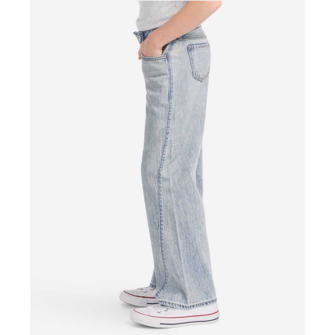 abercrombie kids Girls Low-Rise Seamed Baggy Jeans