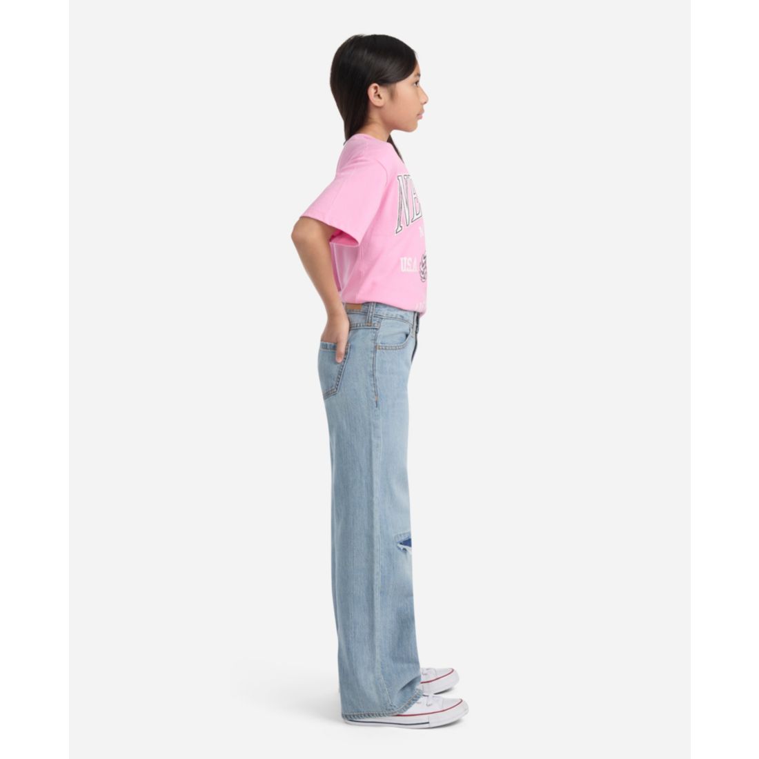 abercrombie kids Girls High-Rise Ultra Wide Leg Jeans