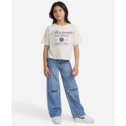 abercrombie kids Girls High-Rise Ultra Wide Leg Jeans