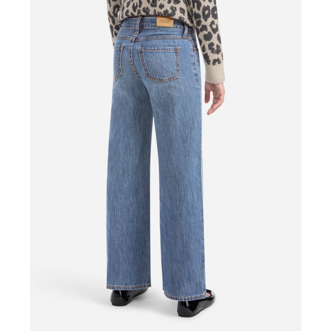 abercrombie kids Girls High-Rise Ultra Wide Leg Jeans