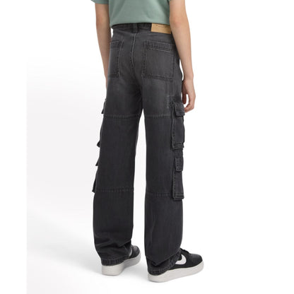 abercrombie kids Boys Baggy Denim Cargo Pants