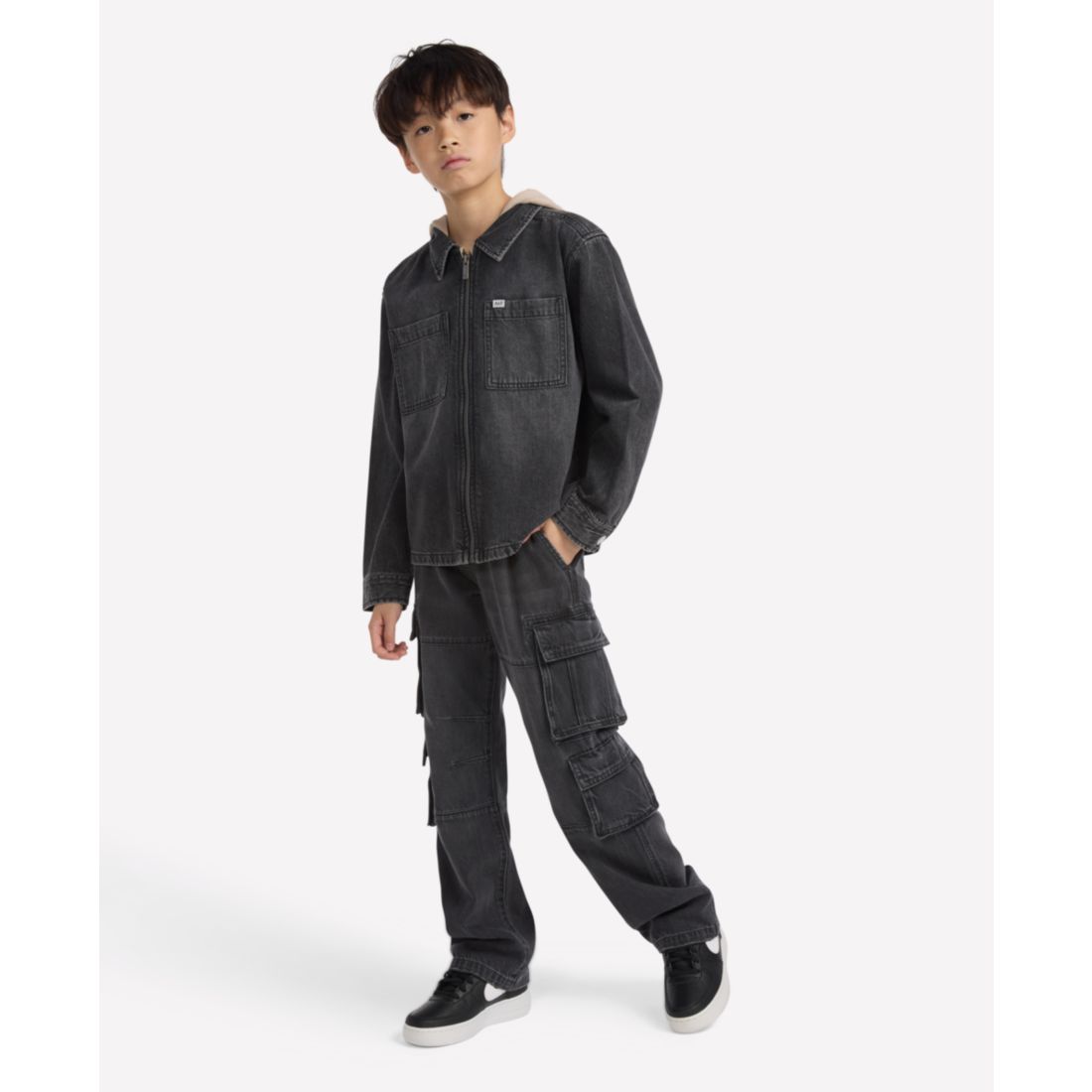 abercrombie kids Boys Baggy Denim Cargo Pants