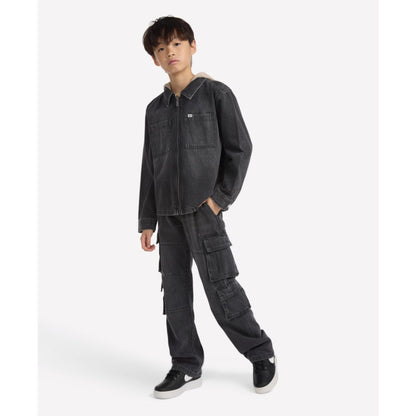 abercrombie kids Boys Baggy Denim Cargo Pants