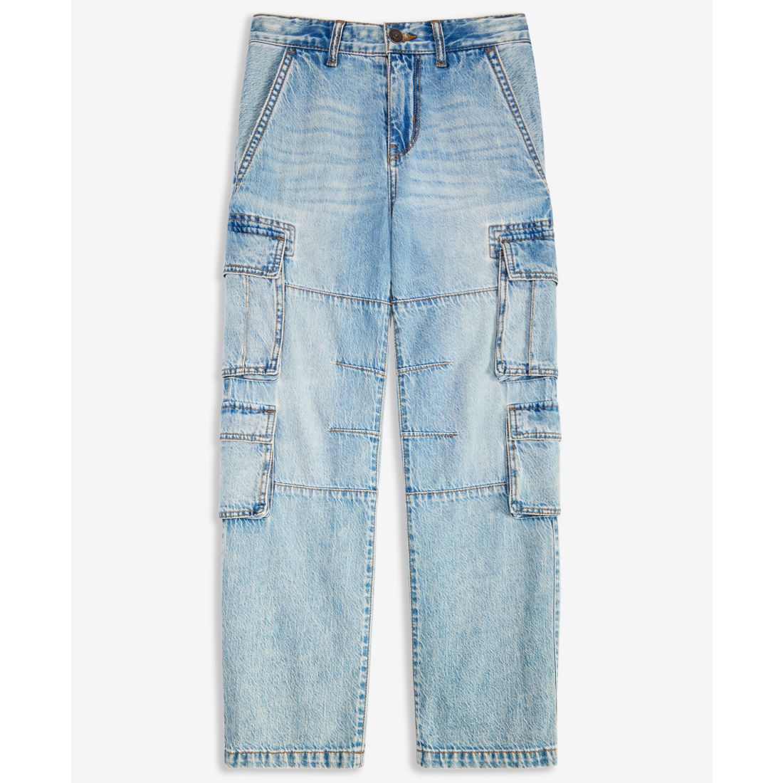 abercrombie kids Boys Baggy Denim Cargo Pants