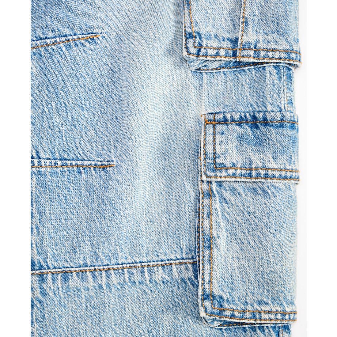 abercrombie kids Boys Baggy Denim Cargo Pants