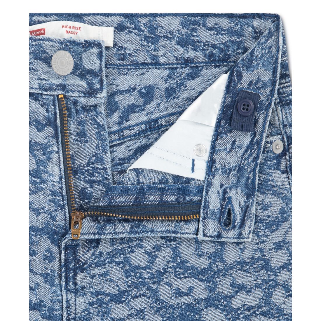Levi's Girls 7-16 Jacquard High Rise Baggy Jeans