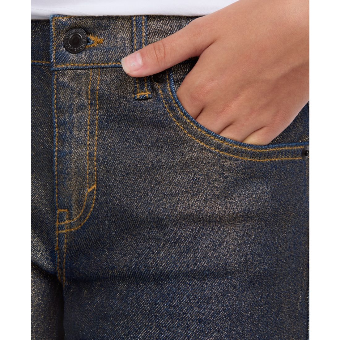 Levi's Big Girls Metallic Wide Leg Jeans