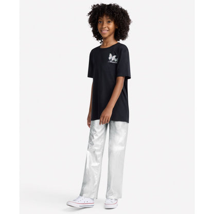 abercrombie kids Girls Shine High Rise Wide Leg Jeans