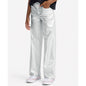 abercrombie kids Girls Shine High Rise Wide Leg Jeans