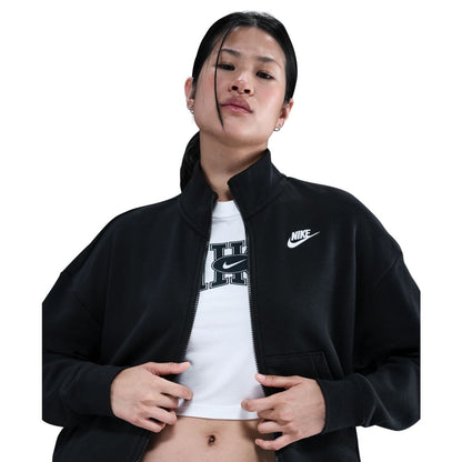 Nike Women's Sportswear Club Zipper Loose Track Jacket