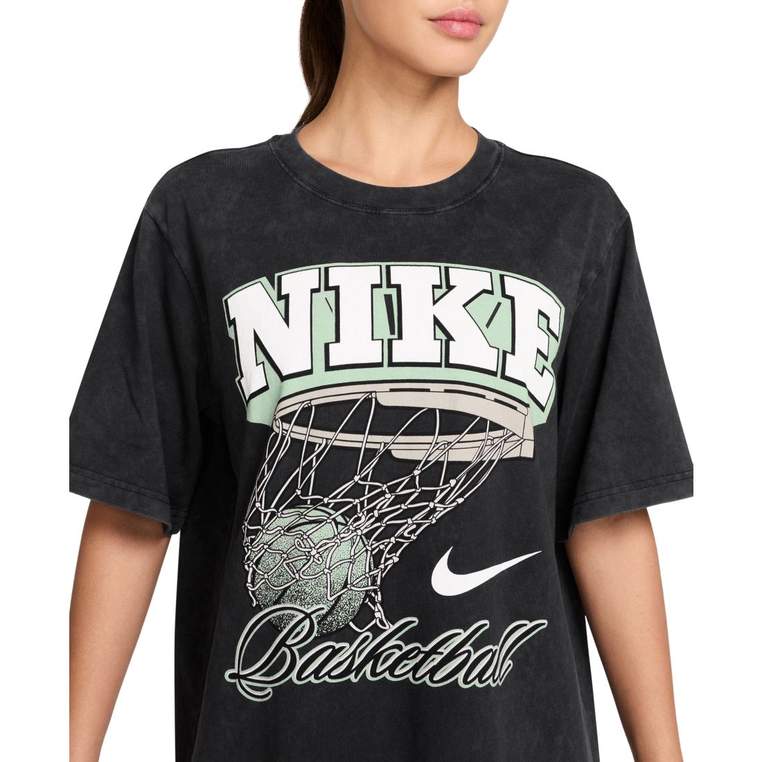 Nike Women's Cotton Basketball Graphic Short-Sleeve T-Shirt