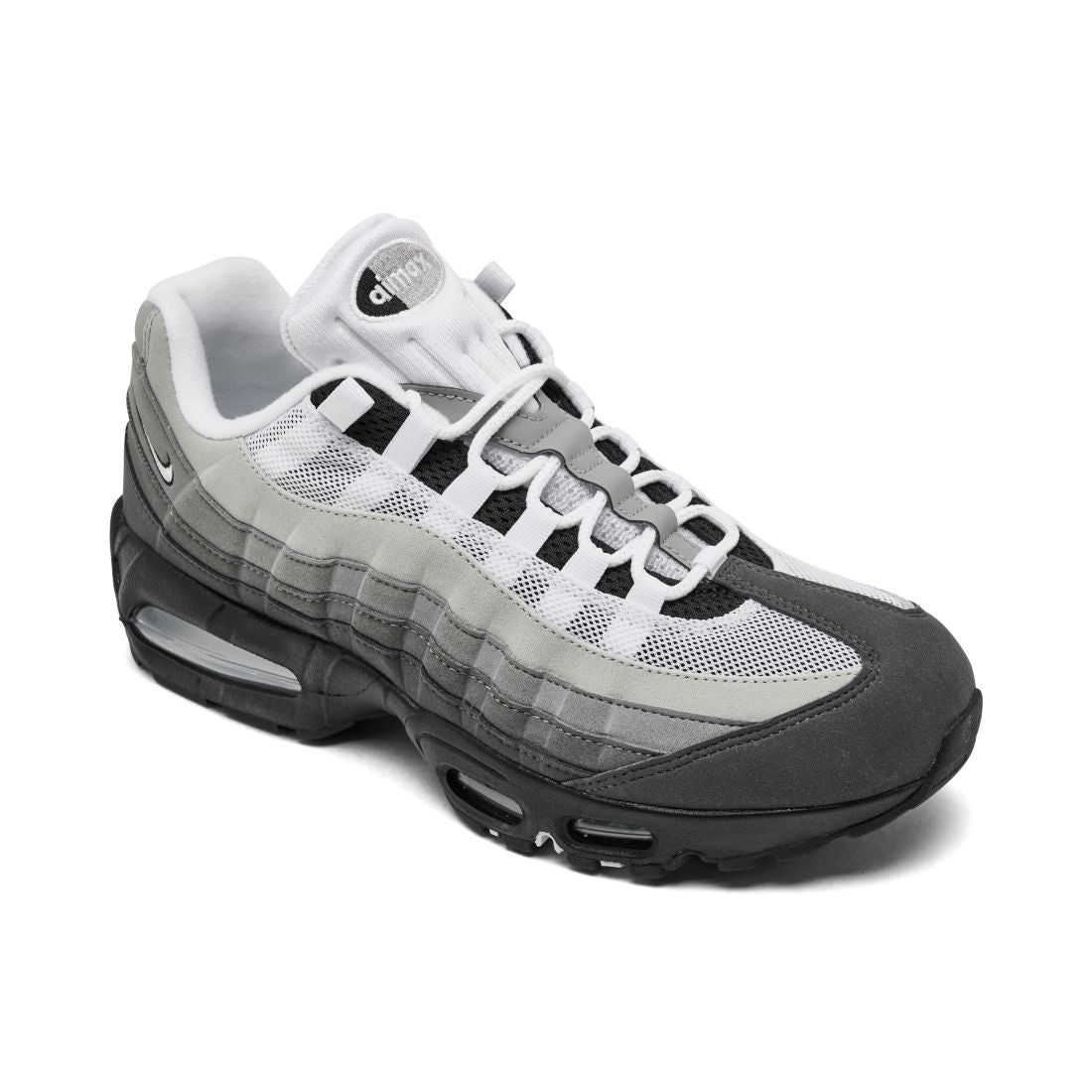 Nike Men's Air Max 95 Og Big Bubble Casual Sneakers from Finish Line - Black, White