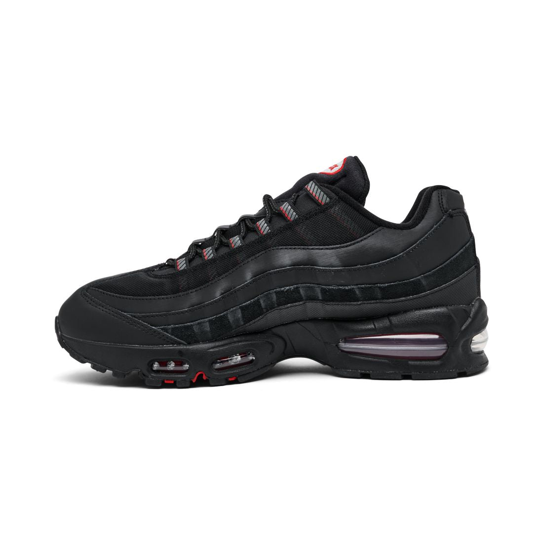 Nike Men's Air Max 95 Big Bubble Total 90 Casual Sneakers from Finish Line - Metallic Silver, Black