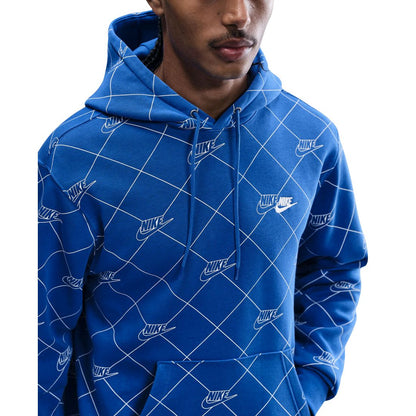 Nike Men's Sportswear Club Fleece Pullover Printed Hoodie