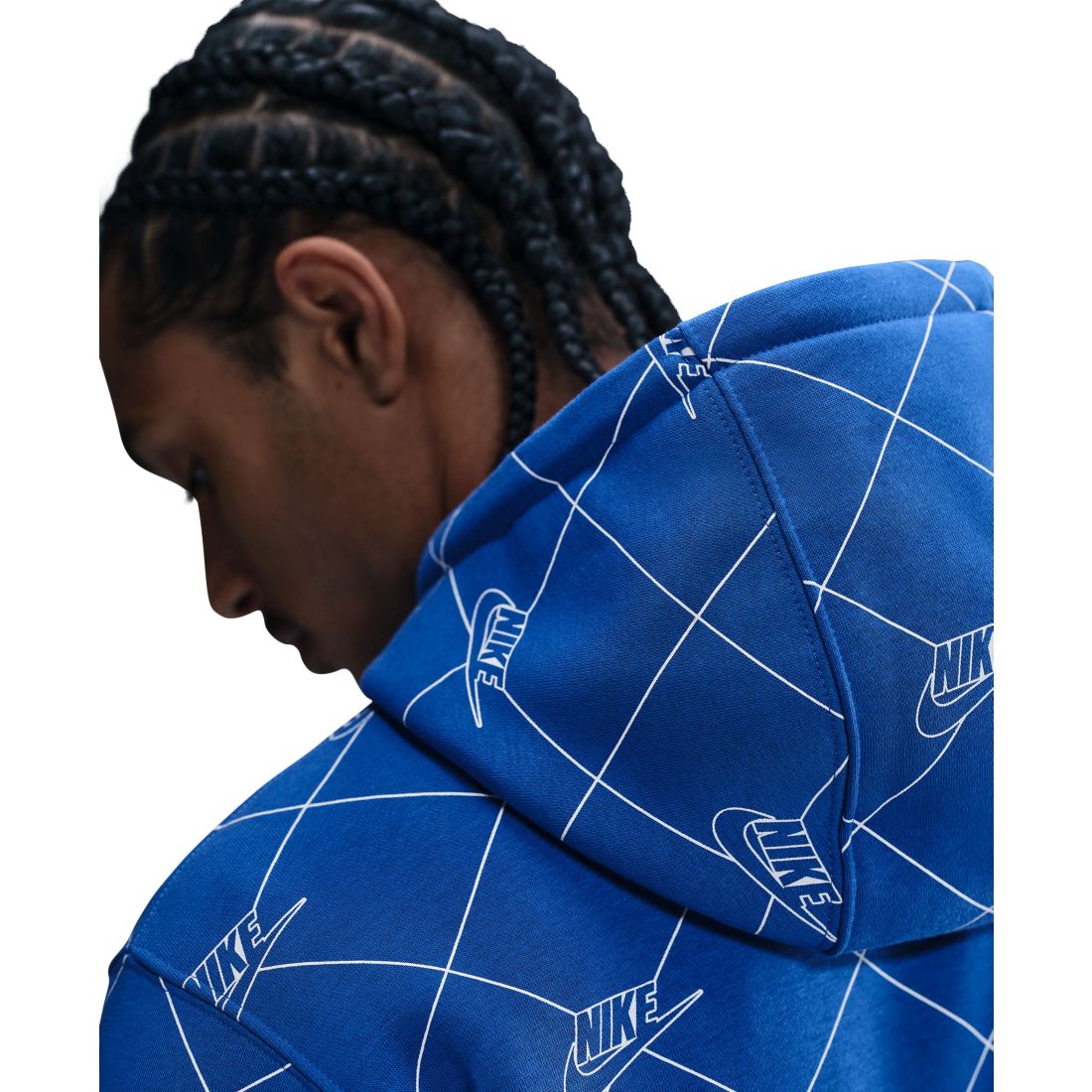 Nike Men's Sportswear Club Fleece Pullover Printed Hoodie