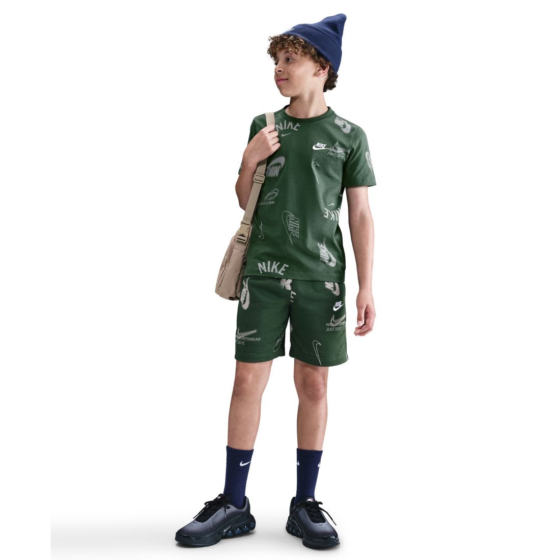 Nike Big Kids Sportswear Printed Cotton T-Shirt