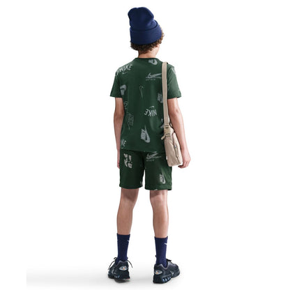 Nike Big Kids Sportswear Printed Cotton T-Shirt
