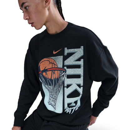 Nike Women's Fleece Loose Fit Crew Neck T-Shirt