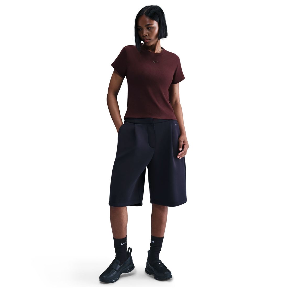 Nike Sportswear Women's Tight Ribbed Short Sleeve T-Shirt