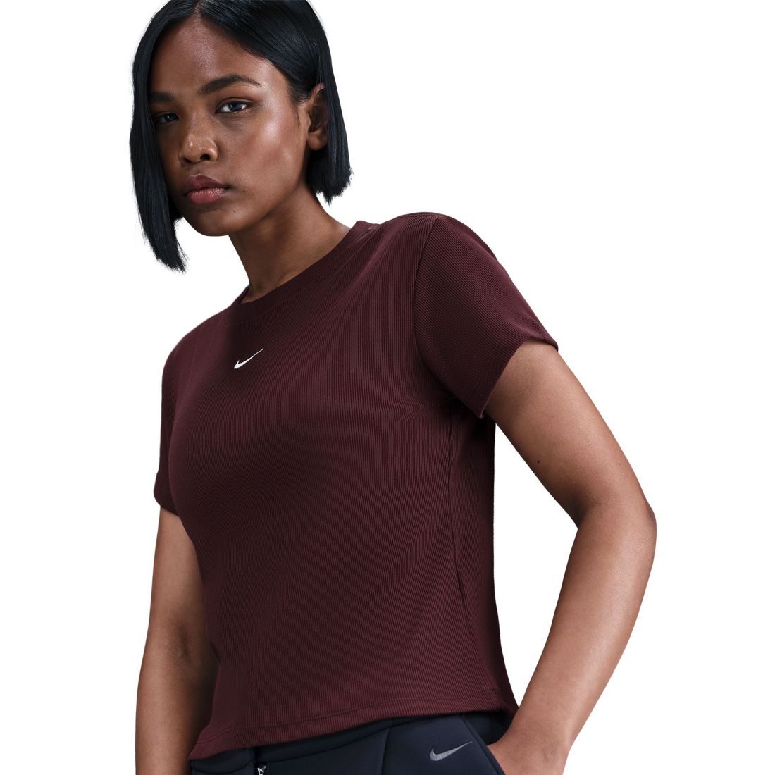 Nike Sportswear Women's Tight Ribbed Short Sleeve T-Shirt
