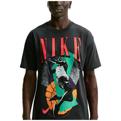 Nike Men's Basketball Ribbed Collar Graphic T-Shirt