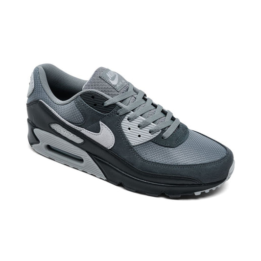 Nike Men's Air Max 90 Casual Sneakers from Finish Line - Smoke Gray, Black