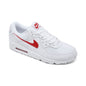 Nike Men's Air Max 90 Casual Sneakers from Finish Line - White, University Red