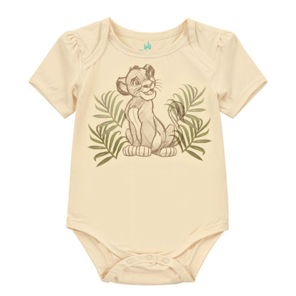 Disney Baby Boys 3-Pack Lion King Short Sleeve Bodysuits
