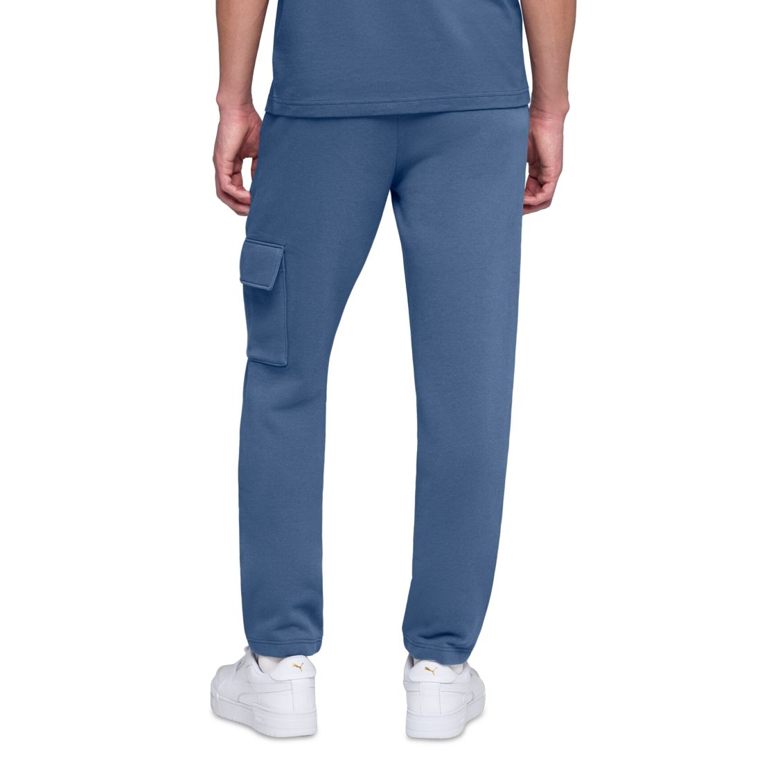 Puma Men's Ess Regular-Fit Logo Embossed Fleece Cargo Pants