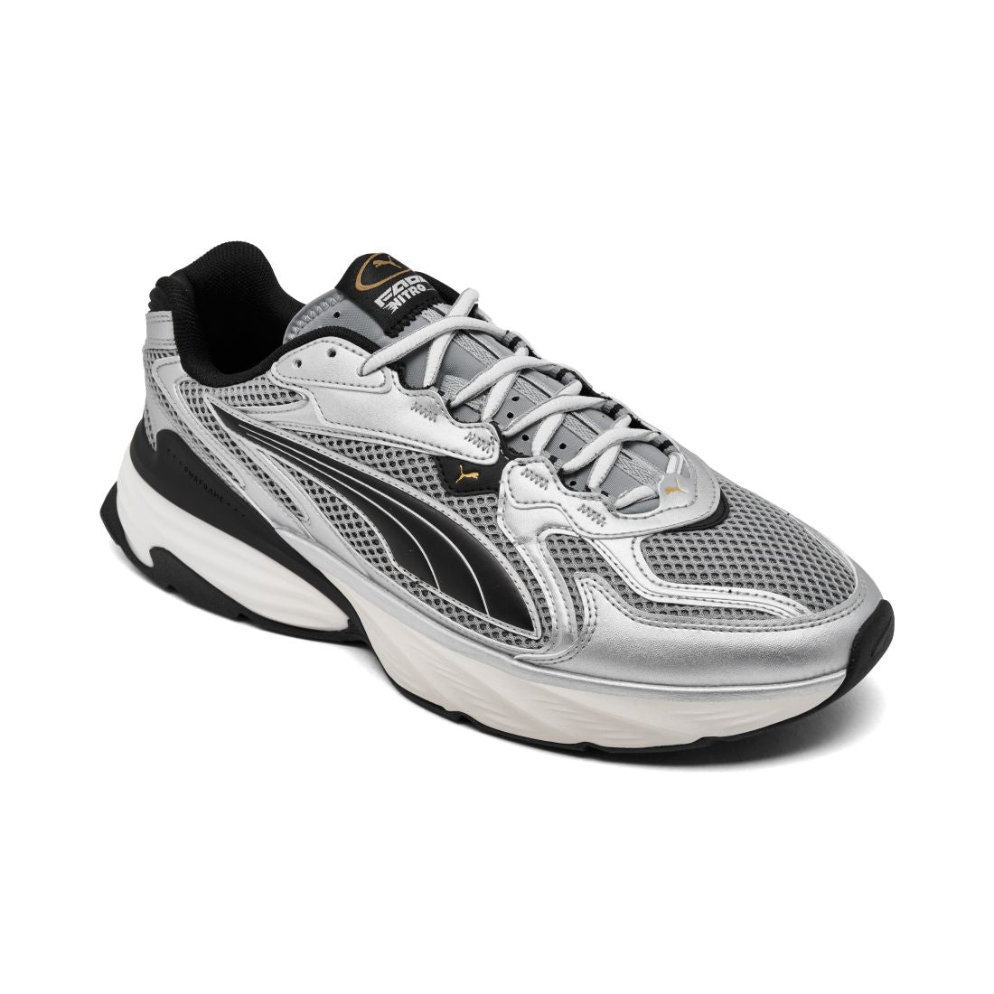 Puma Men's Fade Nitro Ls Casual Sneakers from Finish Line - Silver, Gray, Black