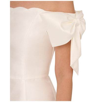 Adrianna Papell Women's Off-The-Shoulder Bow-Sleeve Dress