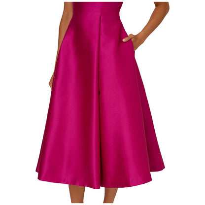 Adrianna Papell Boat-Neck A-Line Dress