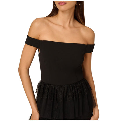 Adrianna Women's Off-The-Shoulder Layered Lace Gown