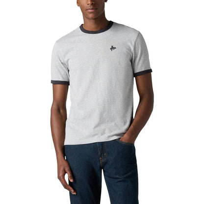 Levi's Men's Classic Fit Short Sleeve Retro Embroidered Ringer Crewneck T-Shirt