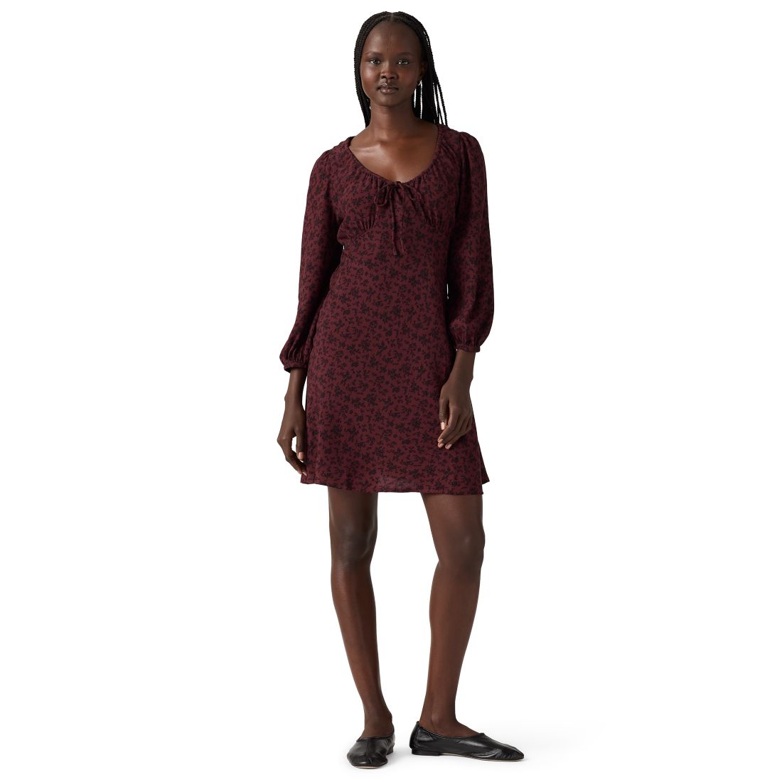 Levi's Women's Odette Holiday V-Neck Mini Dress