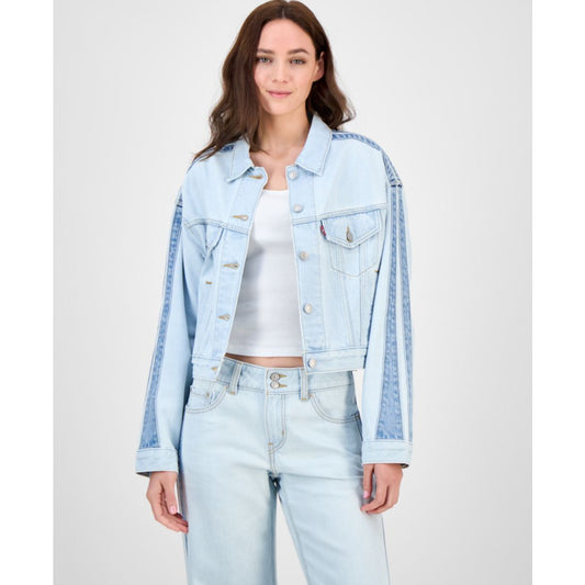 Levi's Women's 90s Stripe Shrunken Trucker Jacket
