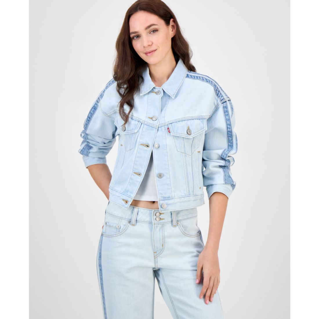 Levi's Women's 90s Stripe Shrunken Trucker Jacket