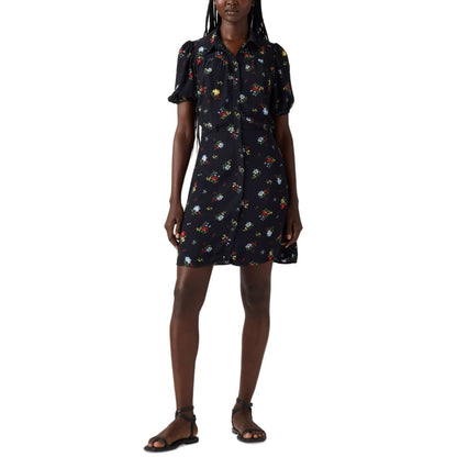 Levi's Women's Cotton Lea Button-Front Mini Dress