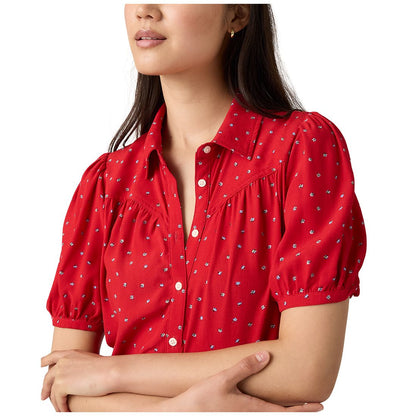 Levi's Women's Cotton Lea Button-Front Mini Dress