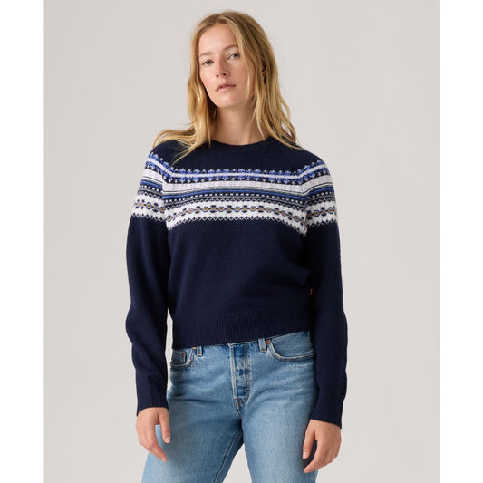 Levi's Women's Lou Fair Isle Crewneck Sweater