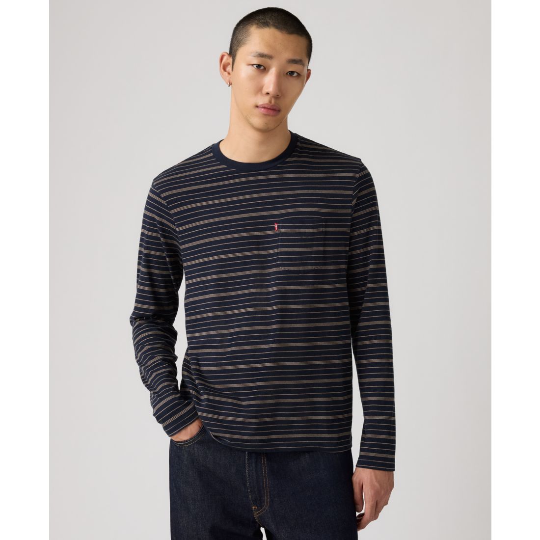 Levi's Men's Long Sleeve Crewneck Pocket T-Shirt